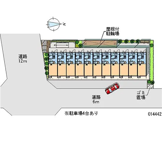 ★手数料０円★板橋区四葉　月極駐車場（LP）